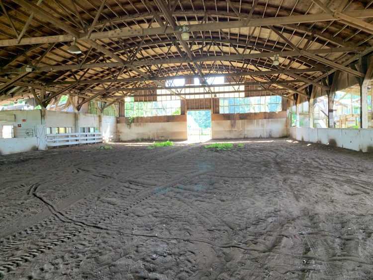 View of indoor arena