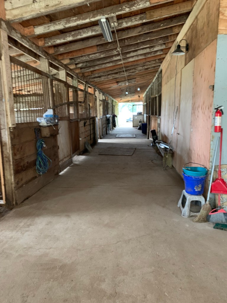 Stable aisle way picture
